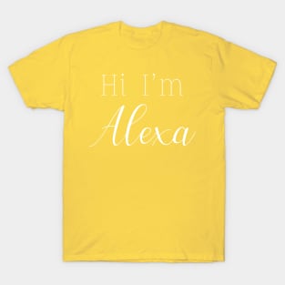 Hi I'm Alexa Minimalist T-Shirt